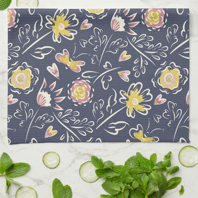 Paño De Cocina Floral Whirlwind (Doblado)