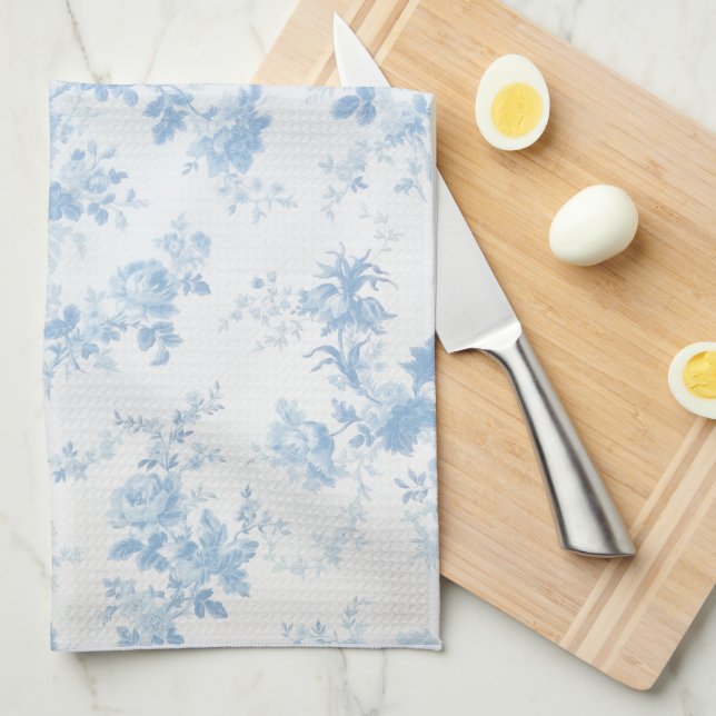 Paño De Cocina Florales Elegantes Acuarela (Doblado Cuarto)