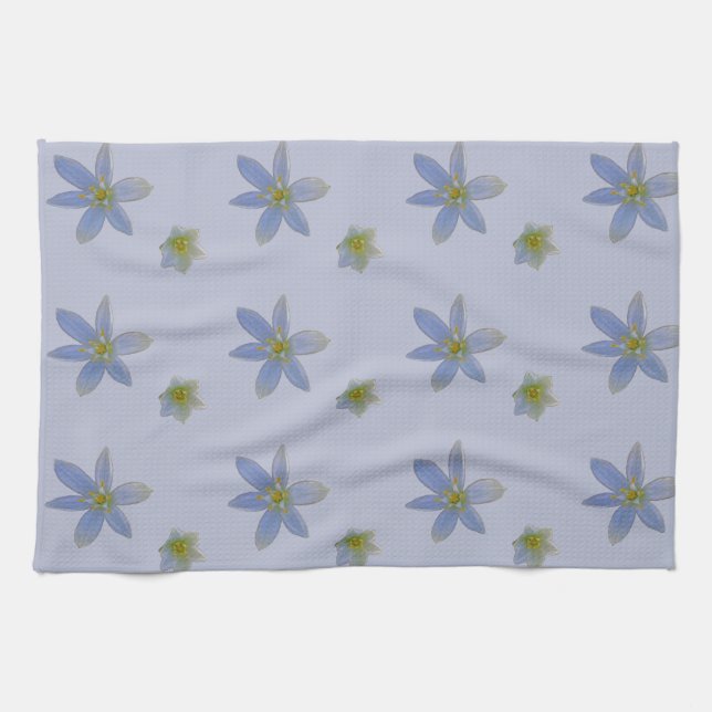 Paño De Cocina florecer en blanco (Horizontal)