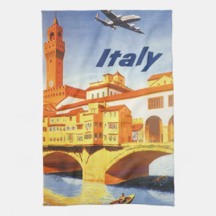 Paño De Cocina Florencia Italia Puente Ponte Vecchio Viajes Antig
