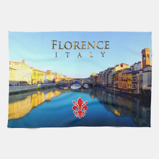 Paño De Cocina Florencia - Ponte Vecchio (Horizontal)