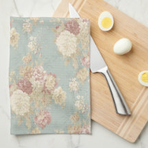 Flores Azules Blancas y Rosadas Shabby Chic