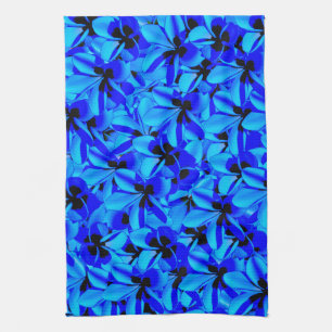 Paño De Cocina Flores azules de Frangipani,