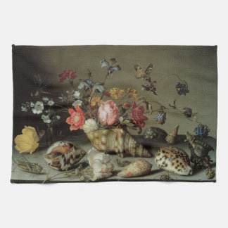 Paño De Cocina Flores, Conchas e Insectos Balthasar van der Ast