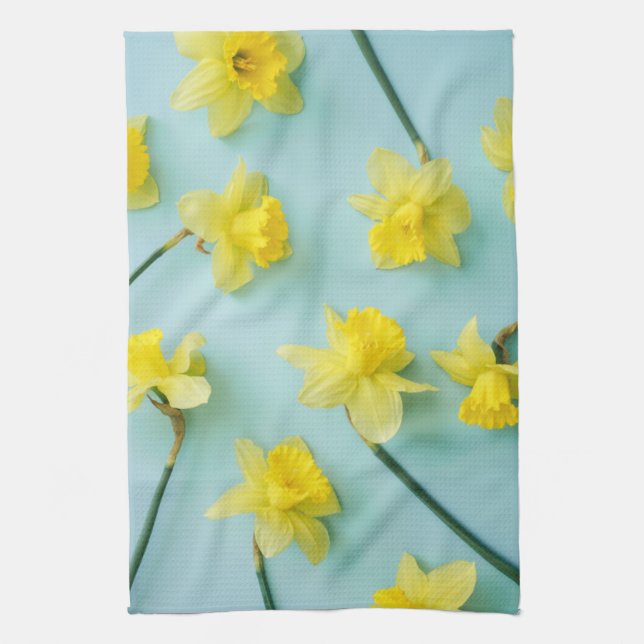 Paño De Cocina Flores | Daffoditos amarillos (Vertical)