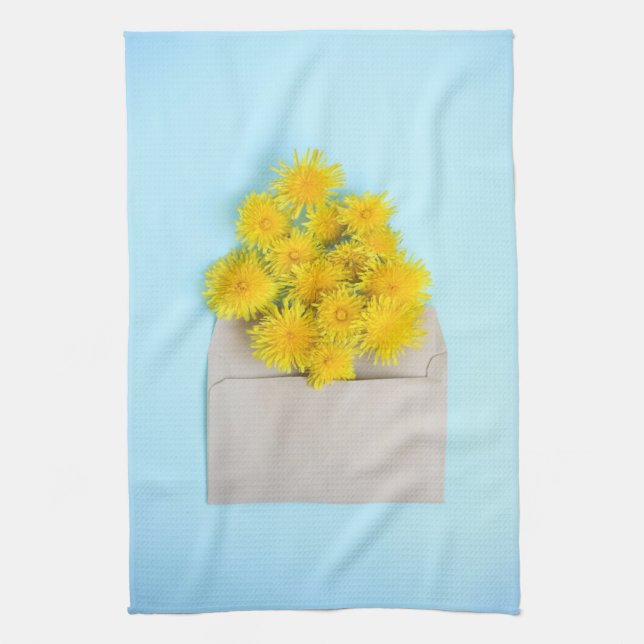 Paño De Cocina Flores | Dandelions en sobre (Vertical)