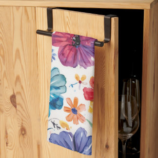 Paño De Cocina Flores de acuarela lindas