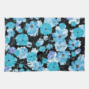 Paño De Cocina Flores de acuarela: Un Tapiz Delicado