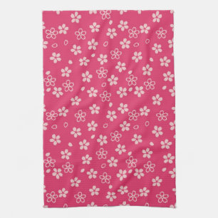 Paño De Cocina Flores de cerezo, diseño japonés