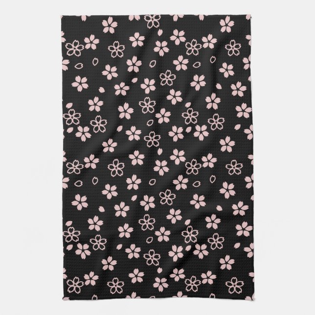 Paño De Cocina Flores de cerezo, diseño japonés (Vertical)