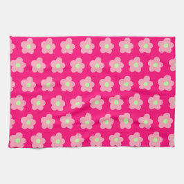 Paño De Cocina Flores de cerezo en rosa