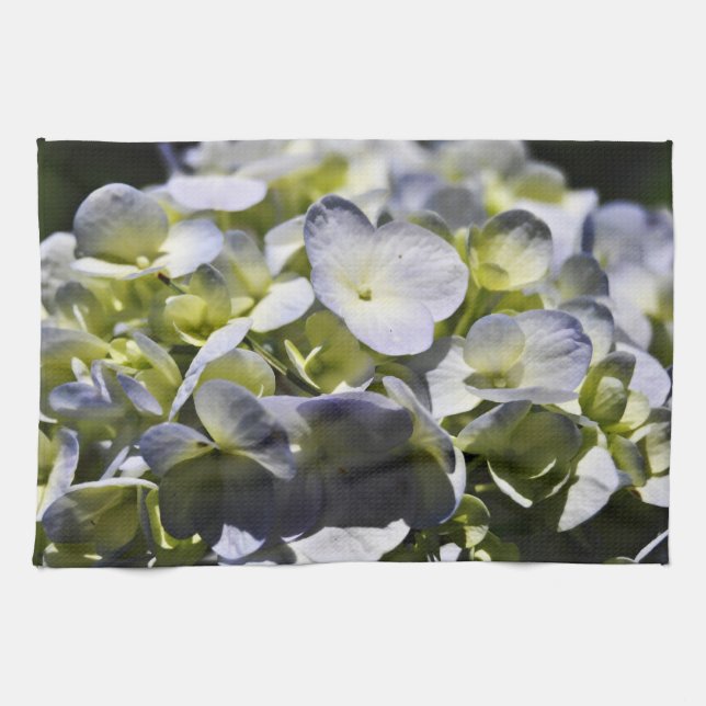 Paño De Cocina Flores de Hydrangeas Azules (Horizontal)