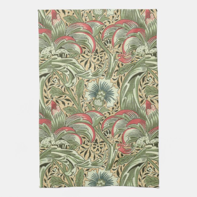 Paño De Cocina Flores de níquel de William Morris (Vertical)