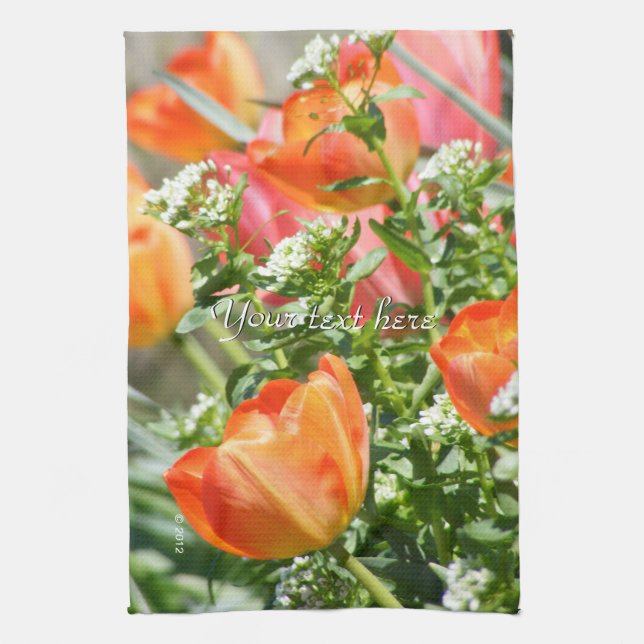 Paño De Cocina Flores de primavera (Vertical)