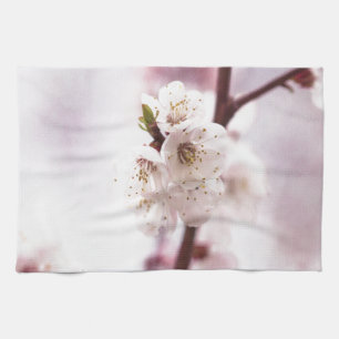 Paño De Cocina Flores de primavera rosada