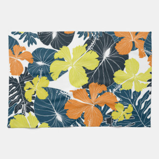 Paño De Cocina Flores de primavera: textura floral vintage