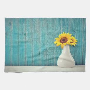 Paño De Cocina Flores de sol en un jarrón