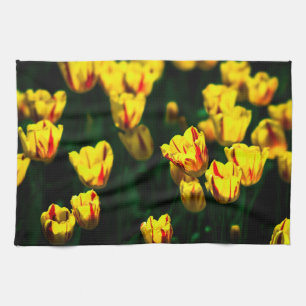 Paño De Cocina Flores de tulipán amarillas