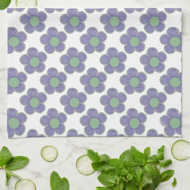 Paño De Cocina Flores de verano (Doblado)