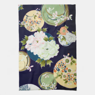 Paño De Cocina Flores, diseño japonés