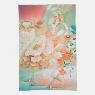 Paño De Cocina Flores, diseño japonés