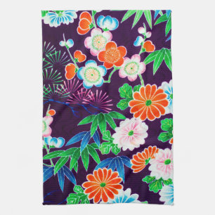 Paño De Cocina Flores, diseño japonés