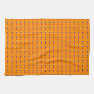 Paño De Cocina Flores en Naranja