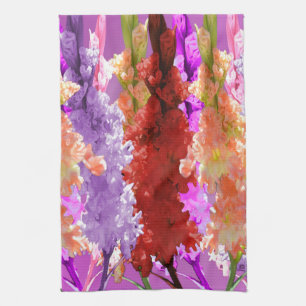 Paño De Cocina Flores Hollyhock elegantes,