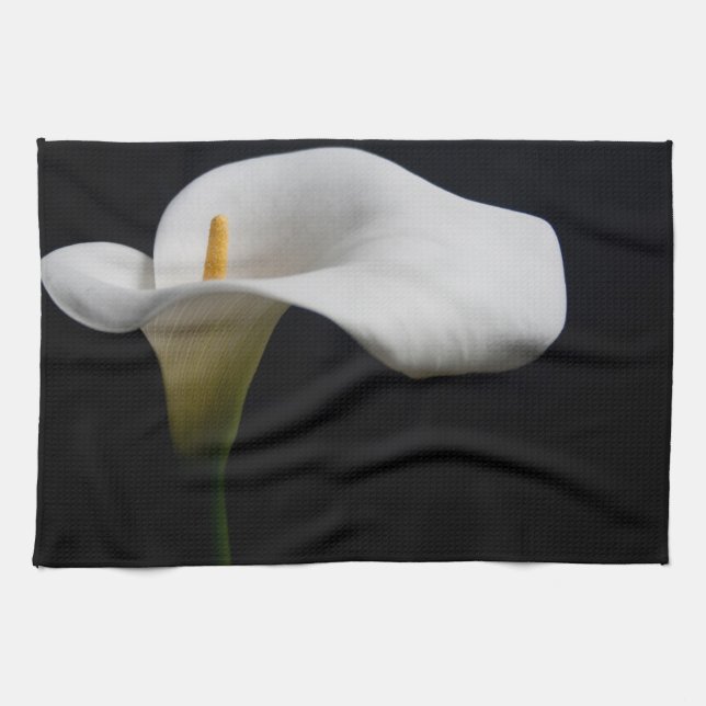 Paño De Cocina Flores | Lirio de Calla Blanca (Horizontal)