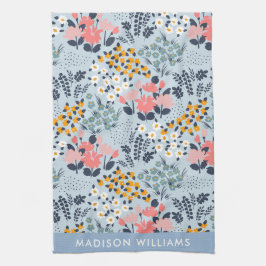 Paño De Cocina Flores monográficas elegantes