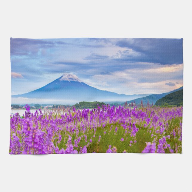 Paño De Cocina Flores | Monte Fugi Japón (Horizontal)