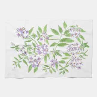 Paño De Cocina Flores moradas