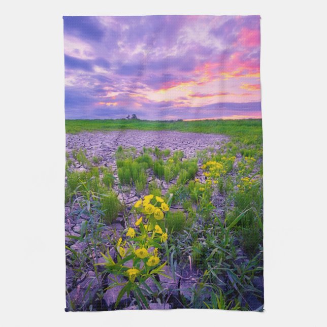 Paño De Cocina Flores | North Dakota Red River Valley (Vertical)