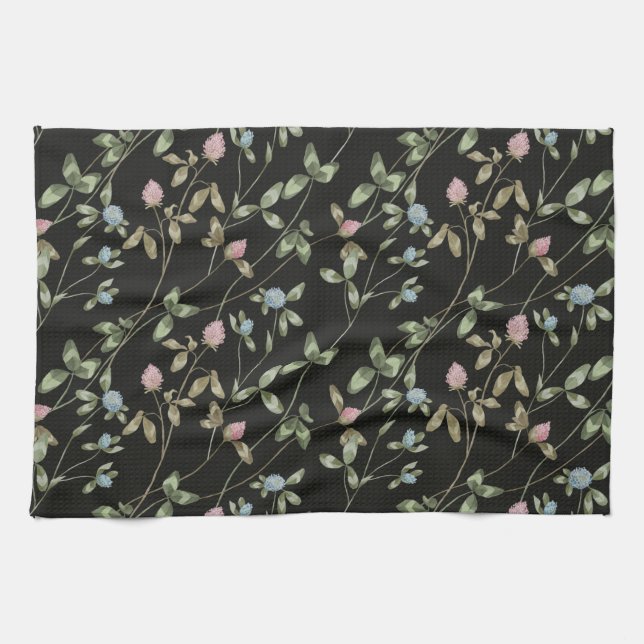 Paño De Cocina Flores praderas de la capa imprime la casa de camp (Horizontal)