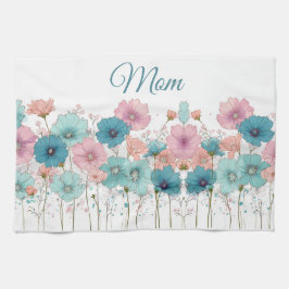 Paño De Cocina Flores primaverales vintage para mamá