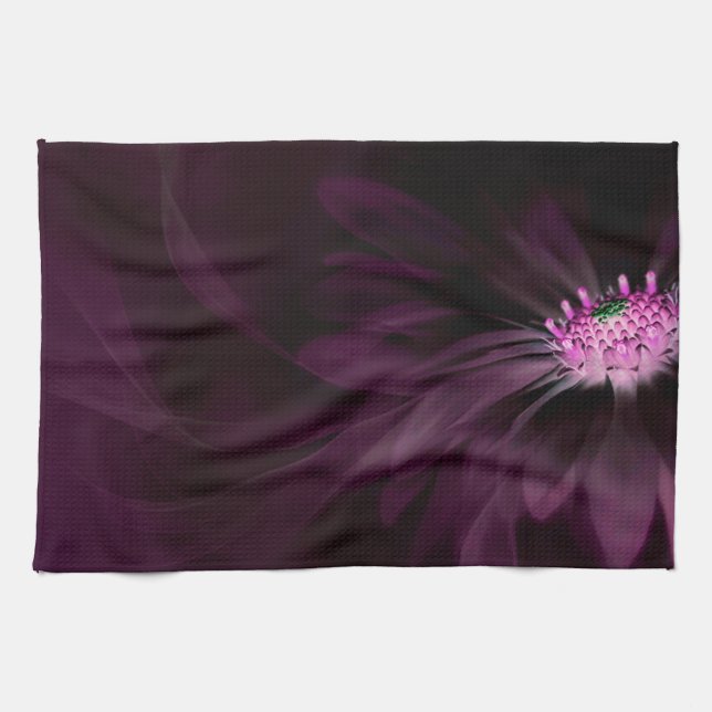 Paño De Cocina Flores | Púrpura Daisy (Horizontal)