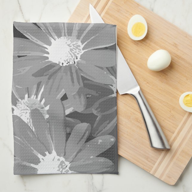 Paño De Cocina Flores rojas y amarillas 2 (Doblado Cuarto)