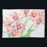 Paño De Cocina Flores rosa acuarelas<br><div class="desc">Artista de flores rosadas acuarelas: Tim OToole</div>