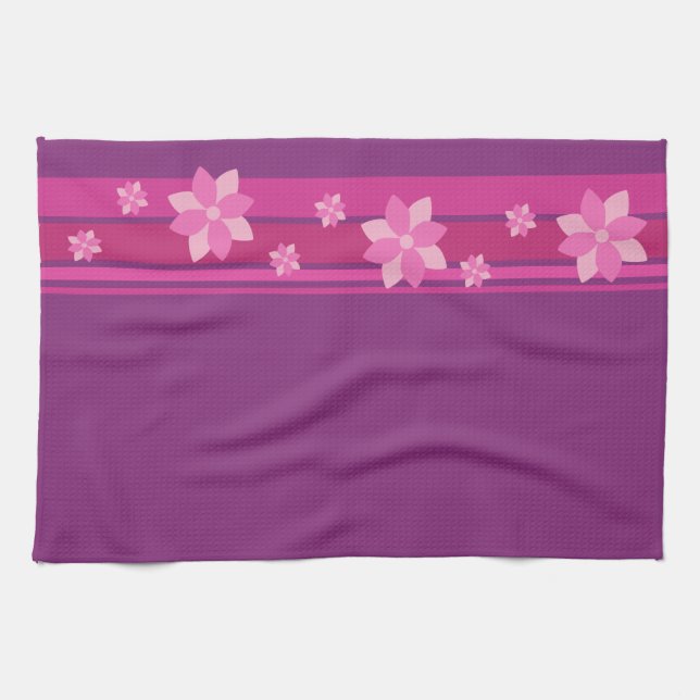 Paño De Cocina Flores rosas (Horizontal)