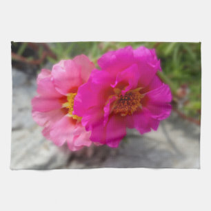 Paño De Cocina Flores rosas al sol