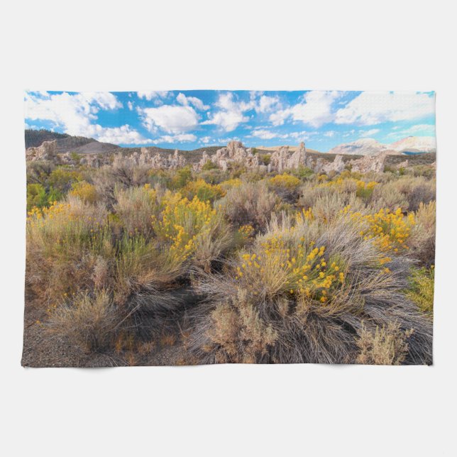 Paño De Cocina Flores | Sagebrush California en flor (Horizontal)