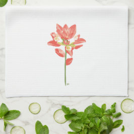 Paño De Cocina Flores salvajes de Texas - Pincel indio, naranja