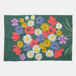 Paño De Cocina Flores salvajes de verano