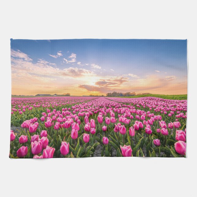 Paño De Cocina Flores | Tulips, Holanda del Sur, Países Bajos (Horizontal)