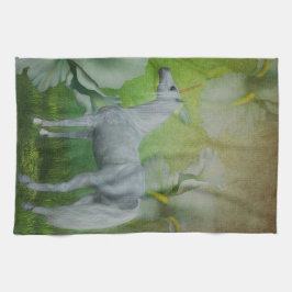 Paño De Cocina Flores Unicornio Y Lily