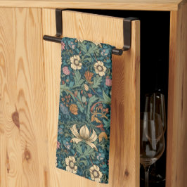 Paño De Cocina Flores, vintage, art nouveau, estilo William Morri