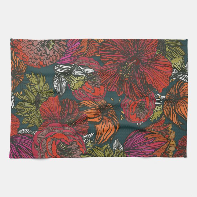 Paño De Cocina Flower Medley (Horizontal)