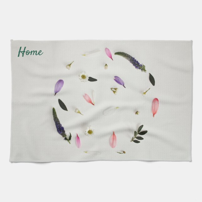 Paño De Cocina  Flowered Kitchen Towel (Horizontal)