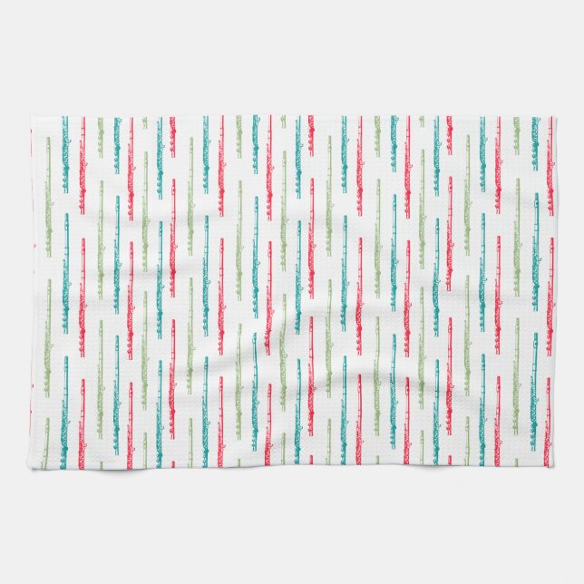 Paño De Cocina Flútas multicolores (Horizontal)