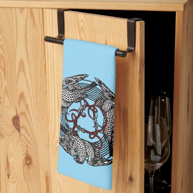 Paño De Cocina Folleto de antigüedades Tres halcones William de M (Pliegue de tercios)